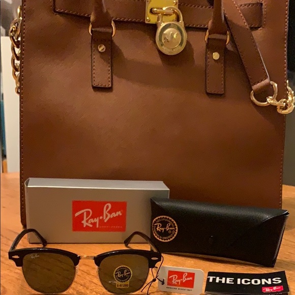 RAY-BAN CLUBMASTER CLASSIC SUNGLASSES - Picture 2 of 8